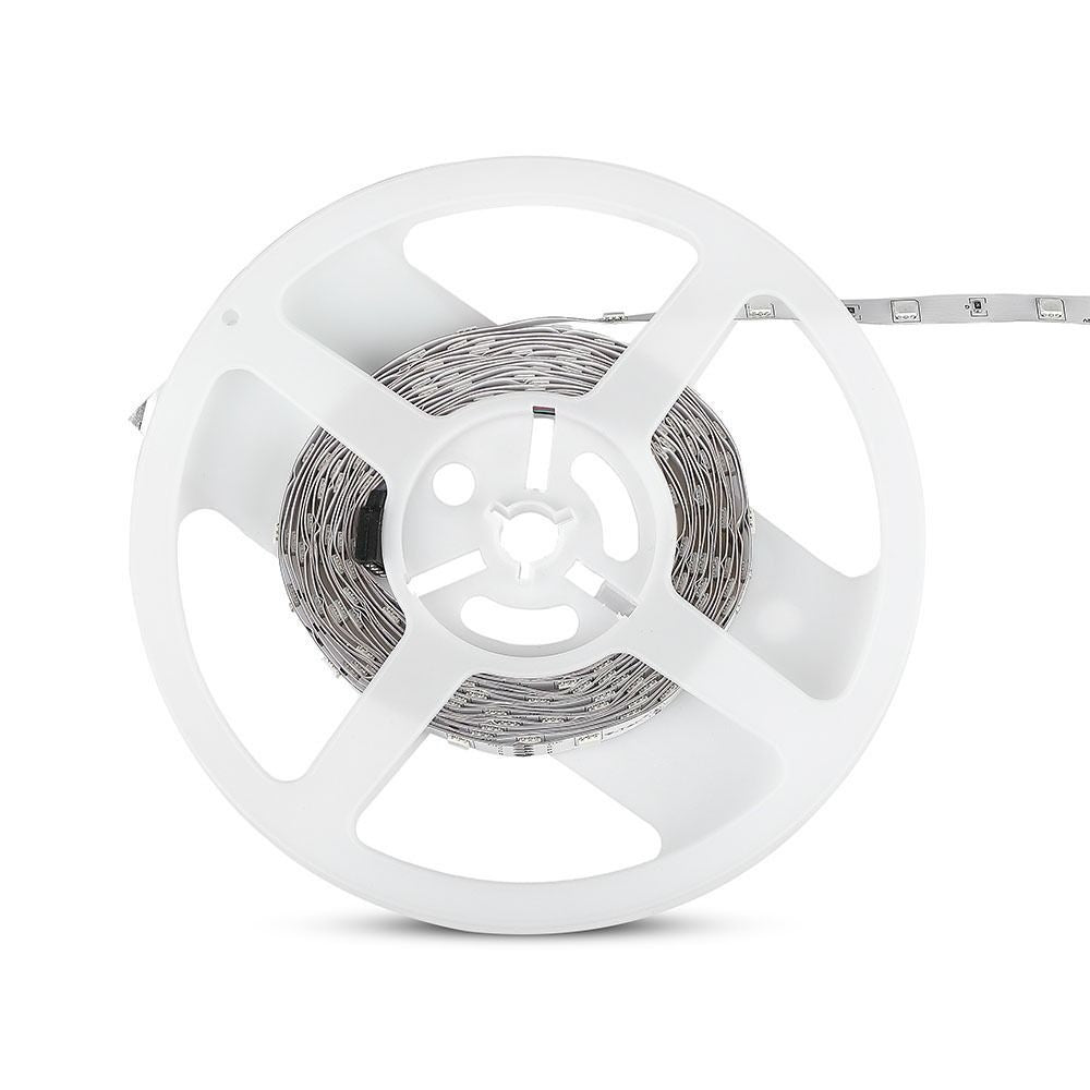 V-Tac 4,8W/m RGB LED-stripsæt - 5m, 30 LED pr. meter, 400lm/m