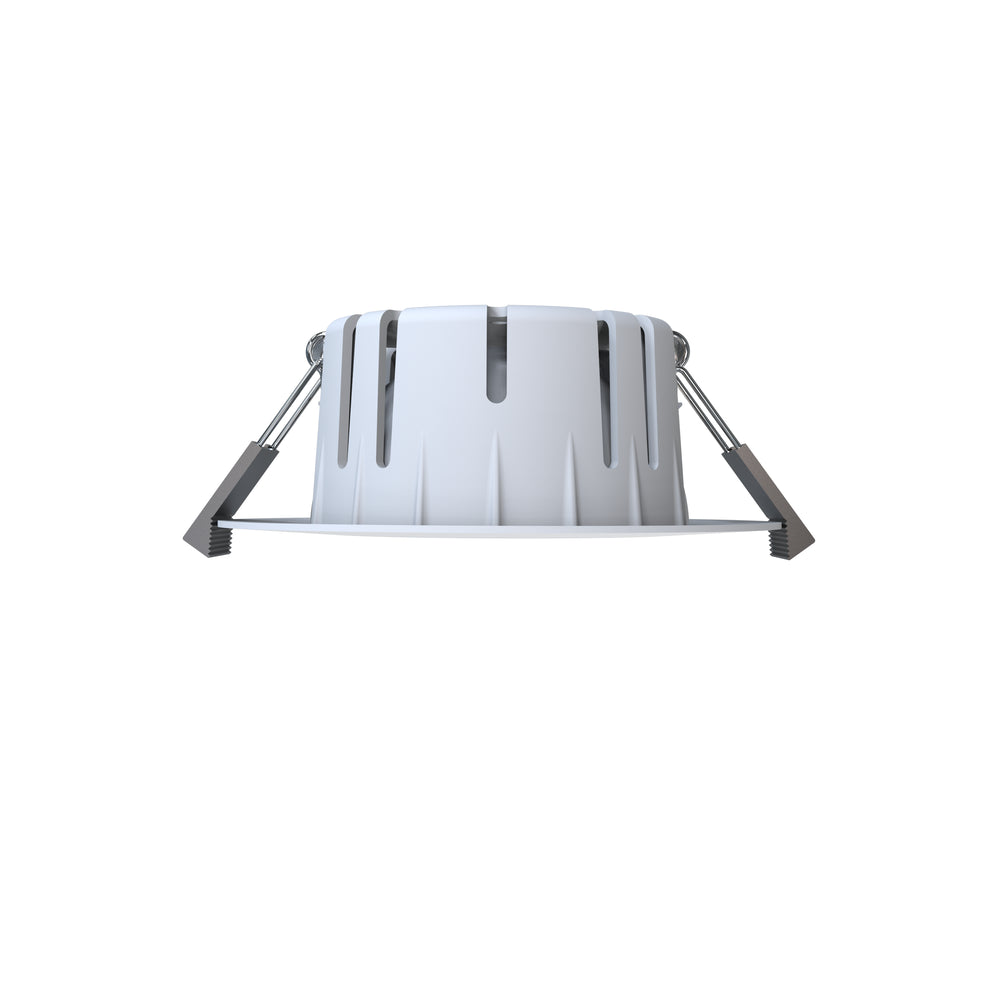 LEDlife Dim2Warm+CCT indbygningsspot - Roterbar, Ø8,3 cm, 7W, hvid kant, dæmpbar, 230V, RA96