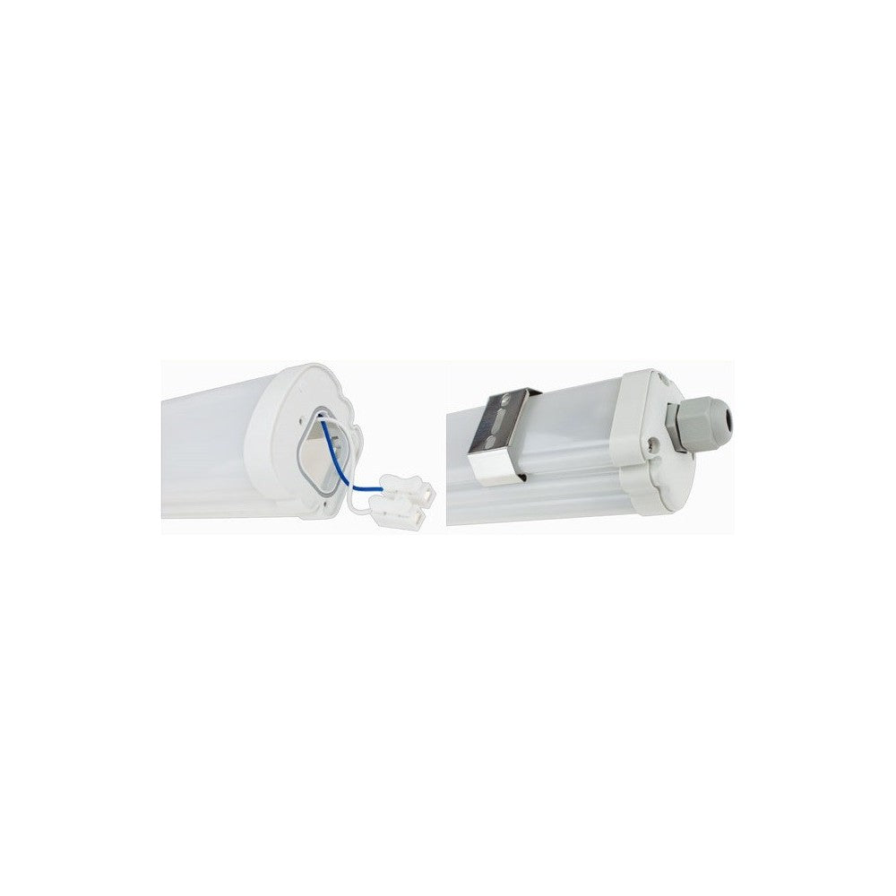 V-Tac Vandtæt 32W LED Armatur - 150 cm, 160 lm/W, Gennemfortrådet, IP65