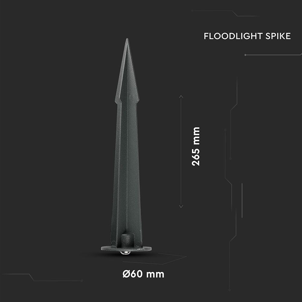 V-Tac Spyd til LED projektør - Ø6cm, H26,5cm, IP65
