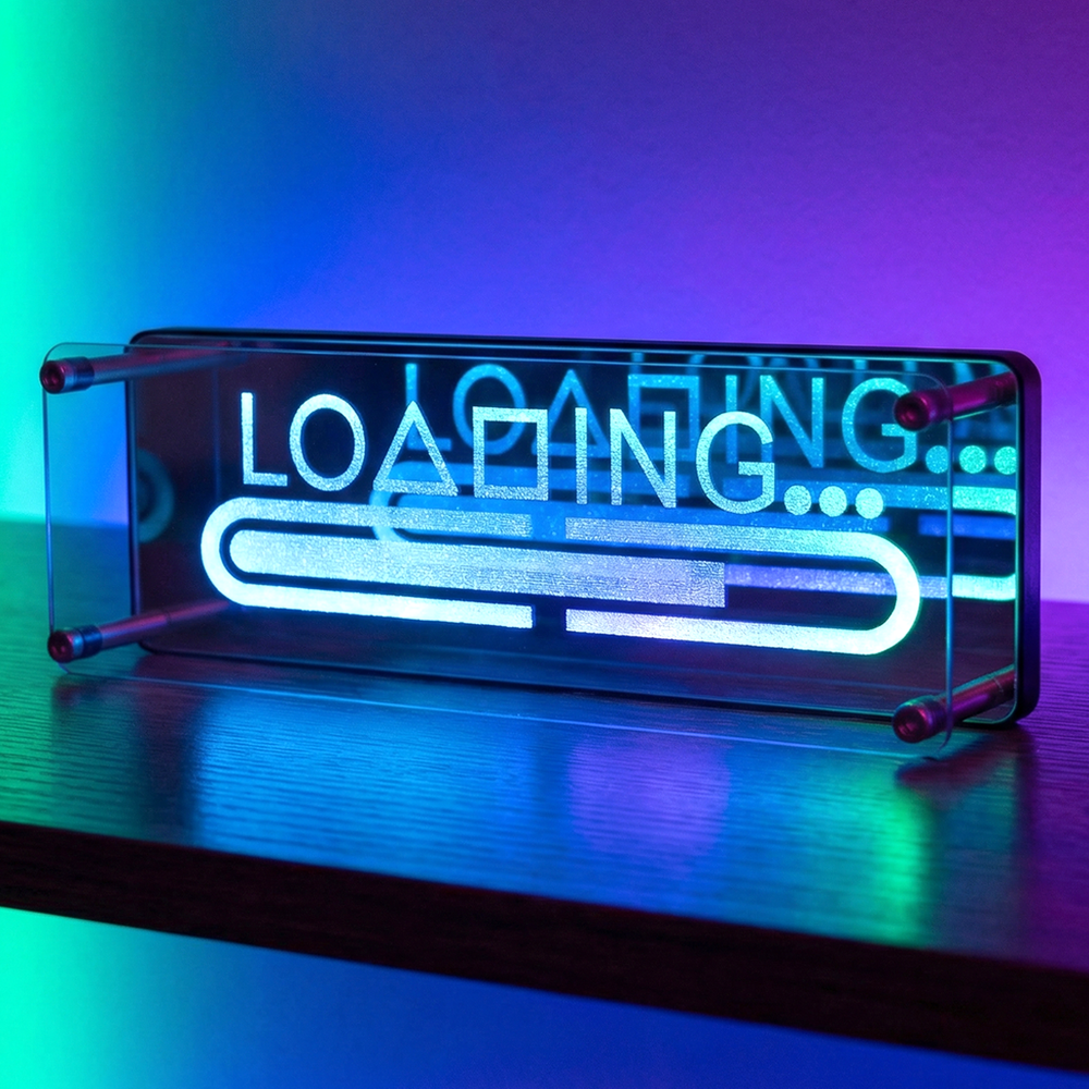 Neon skilt med RGBIC LED lys og Bluetooth til 5V USB-input