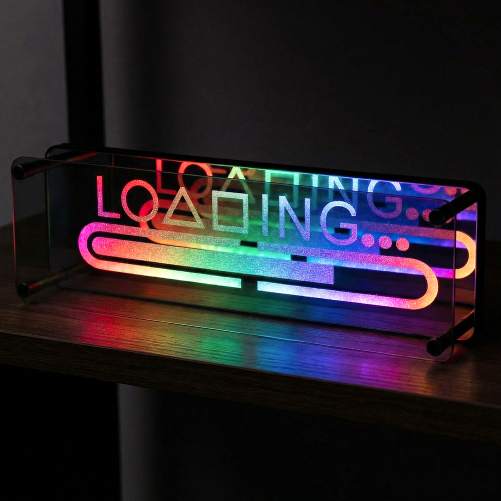 Neon skilt med RGBIC LED lys og Bluetooth til 5V USB-input