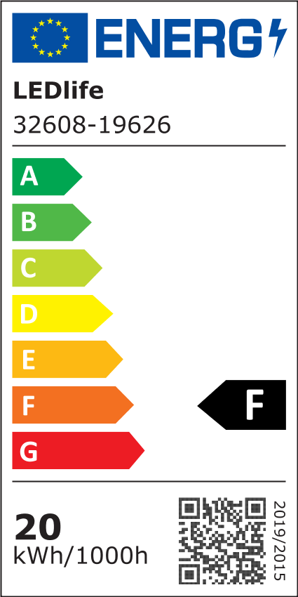20W LED have lampe med spyd, sort finish og IP65 beskyttelse - velegnet til udendørs brug, 1700lm, RA82, 24V input