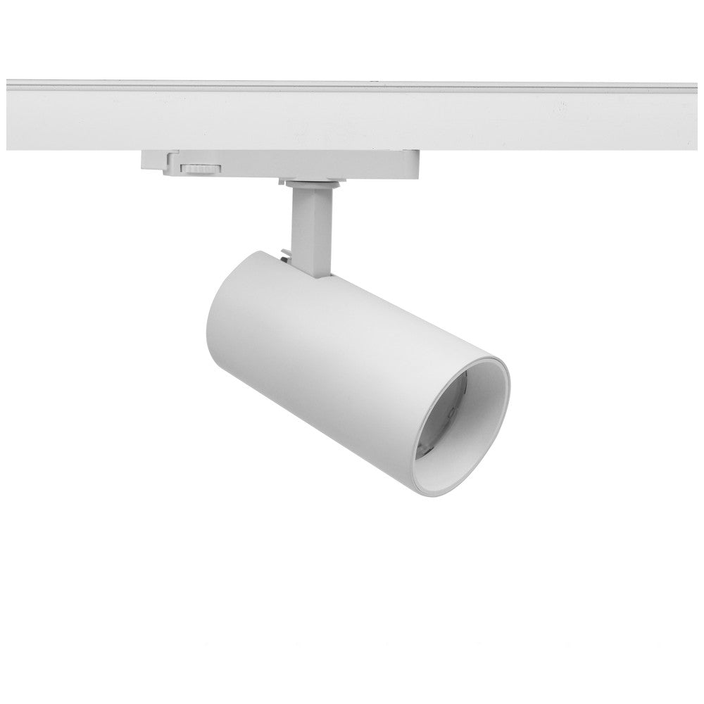 LEDlife 20W Hvid Skinnespot med RA 97 og 2400lm, 3-faset skinne montering, 38 graders spredning - Energibesparende og stilfuldt lys til dit hjem eller kontor.