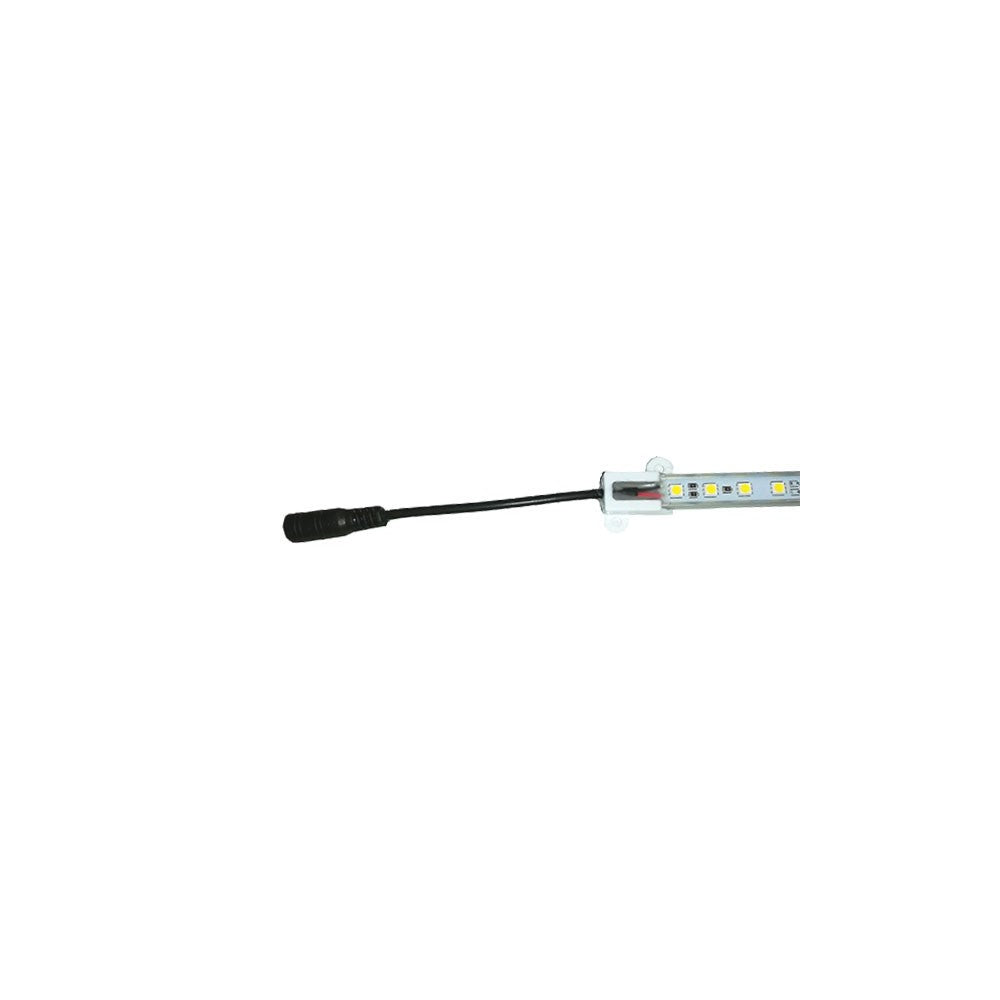 Trappe aluprofil med LED strip - 70 cm, 4W, 24V, IP65, med stik
