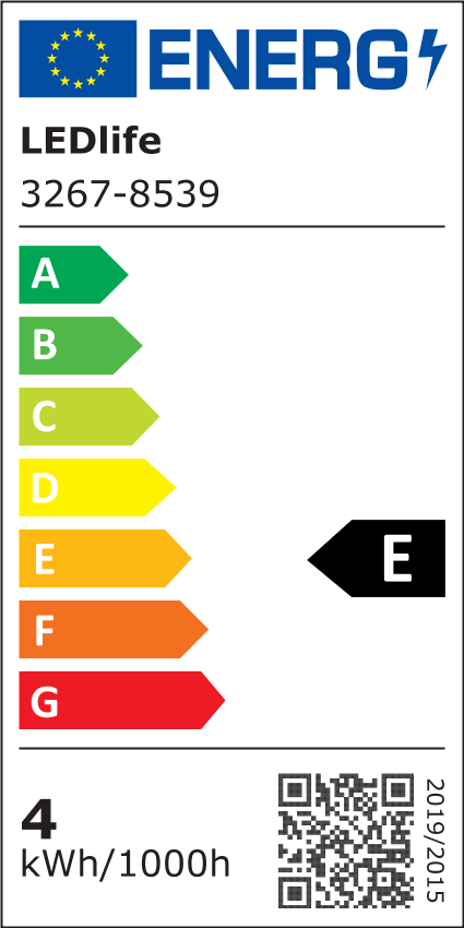 Trappe aluprofil med LED strip - 70 cm, 4W, 24V, IP65, med stik