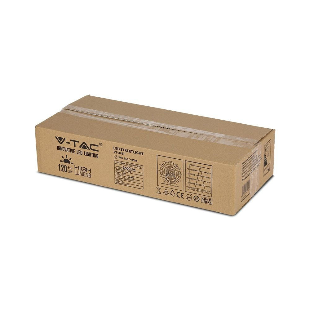 V-Tac 30W LED gadelygte - Samsung LED chip, Ø60mm, IP65, 135lm/w, 4050lm