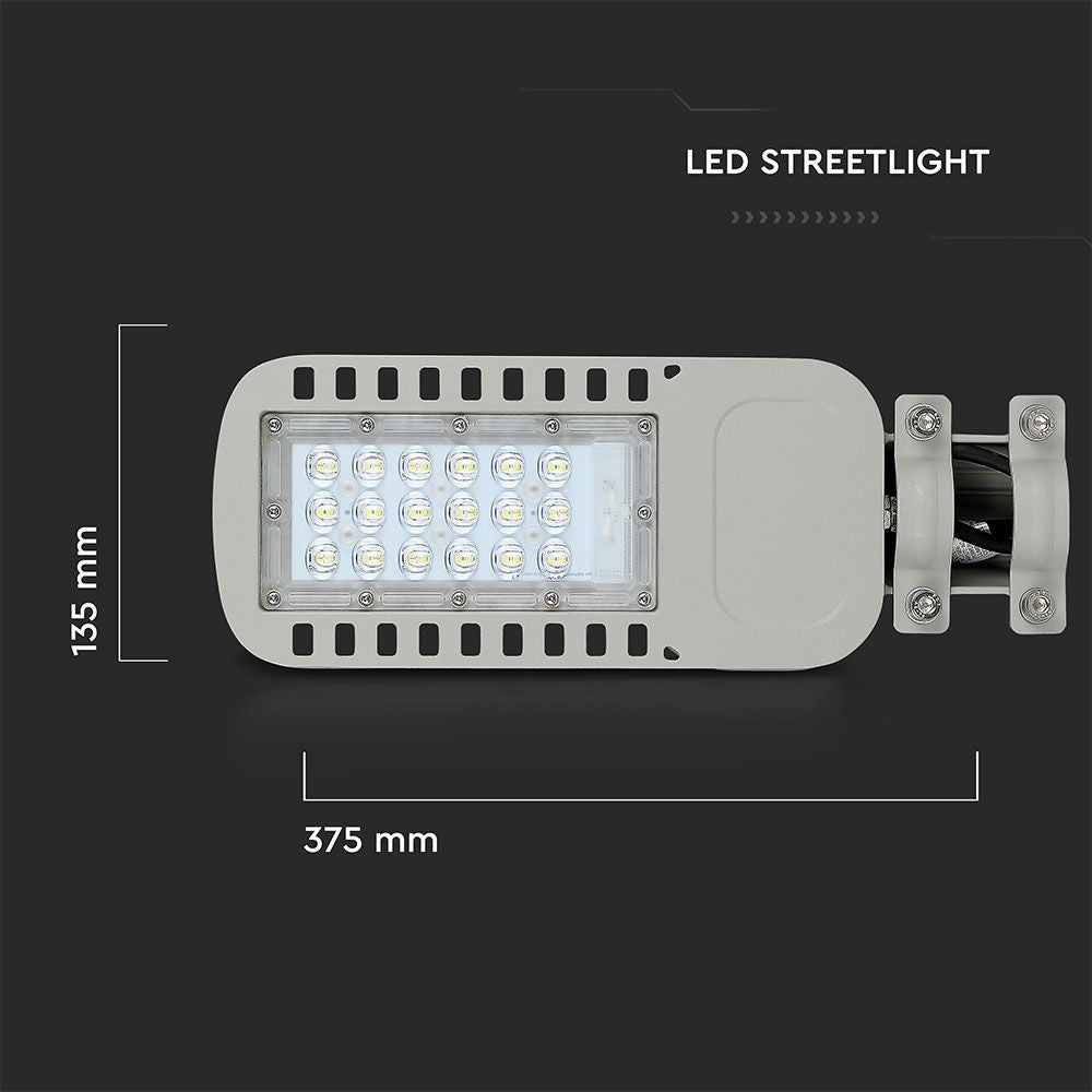 V-Tac 30W LED gadelygte - Samsung LED chip, Ø60mm, IP65, 135lm/w, 4050lm