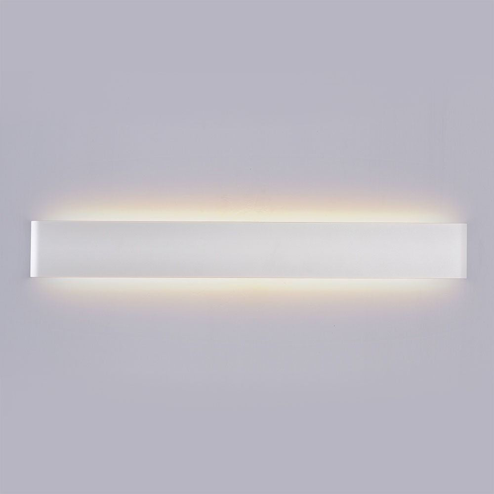V-Tac 20W LED hvid aflang væglampe - Udendørs indirekte belysning, vandtæt (IP44), inkl. lyskilde