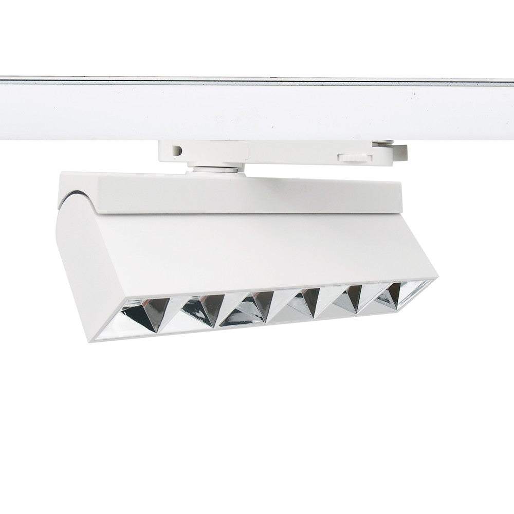 Justerbar LED lysskinne til 3-faset skinner, 36W, 23,5 cm, hvid, RA92 - LEDlife