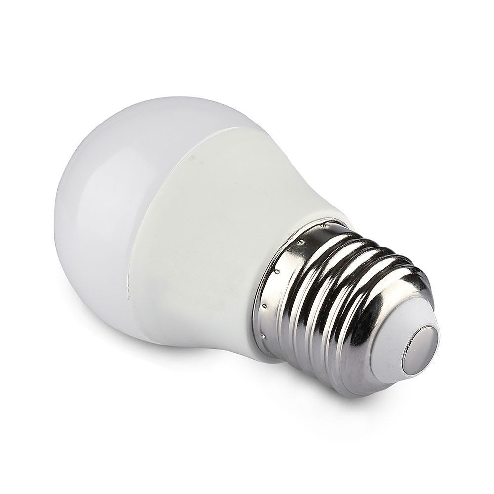 V-Tac 5W Smart Home Krone LED Pære - Tuya/Smart Life, Kompatibel med Google Home, Alexa og Smartphones, E27 Fatning, Erstatter 28W, 230V, 470lm, RA80