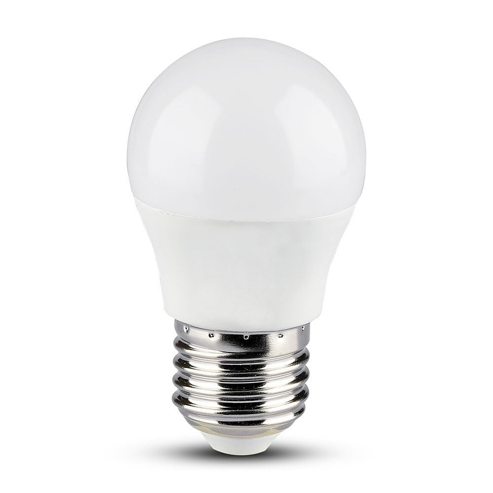 V-Tac 5W Smart Home Krone LED Pære - Tuya/Smart Life, Kompatibel med Google Home, Alexa og Smartphones, E27 Fatning, Erstatter 28W, 230V, 470lm, RA80
