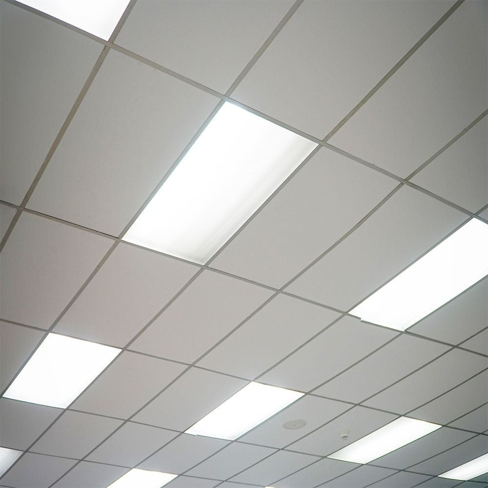 6 stk. V-Tac 120x30 LED paneler med hvid kant - 29W, 120lm/W, erstatter 150W, 3480lm, RA80