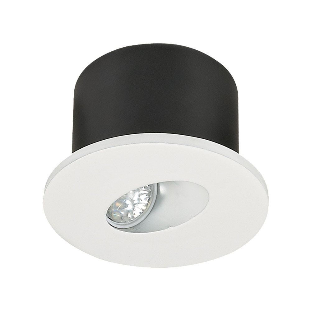 3W Indbygningsbelysning - Ydre: Ø8 cm, hul: 6,2x6,2 cm, 230V, 120lm, RA80.
