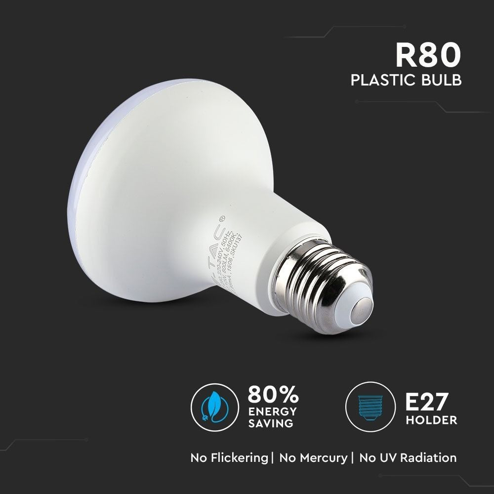 V-Tac 10W LED spotpære - Samsung LED chip, R80, E27 - 5 års garanti