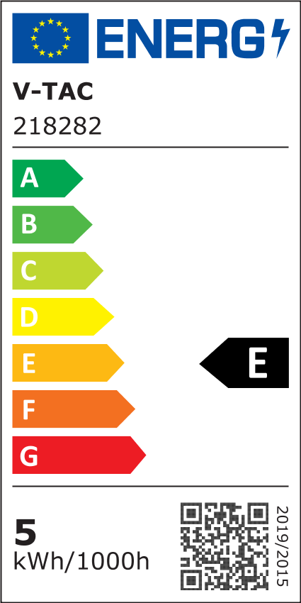 V-Tac 5W LED udendørs væglampe - IP65, inkl. lyskilde - sort (230V, 550lm, RA80)