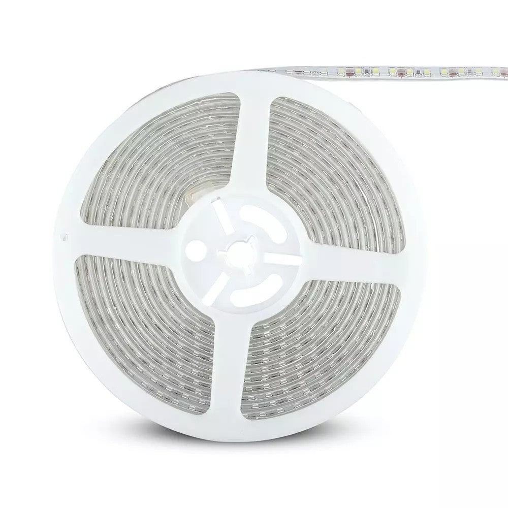 V-Tac Stænktæt LED Strip - 5m, 120 LED/m, 7,2W/m, 12V, 600lm/m, RA80, IP65