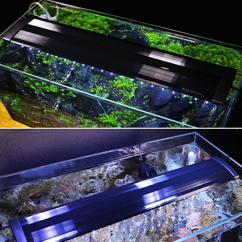 Aquaflex 25W LED Akvariearmatur - Justerbar, Hvid/Blå, 88-110 cm, 230V, 2000lm