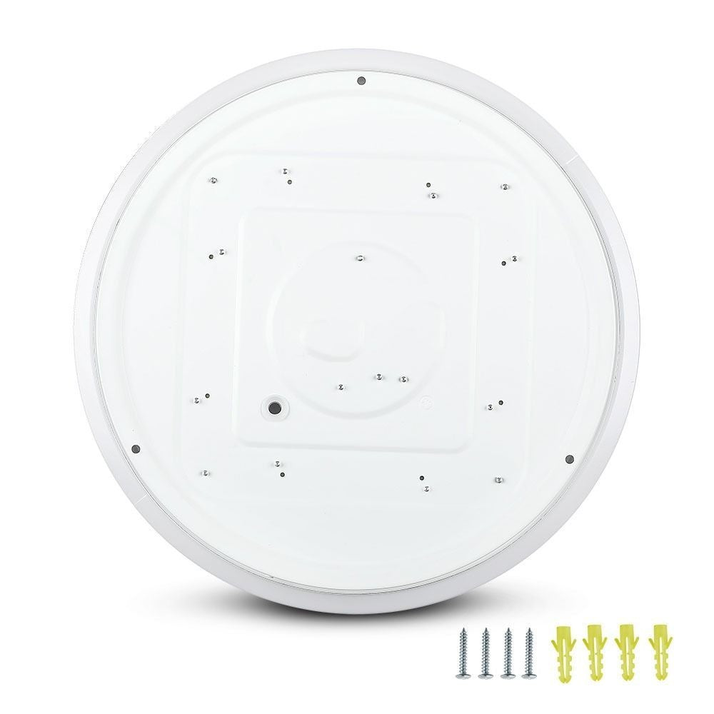 V-Tac rund 12W LED loftslampe - 3i1 lysfarve, Ø25,5cm, inkl. lyskilde