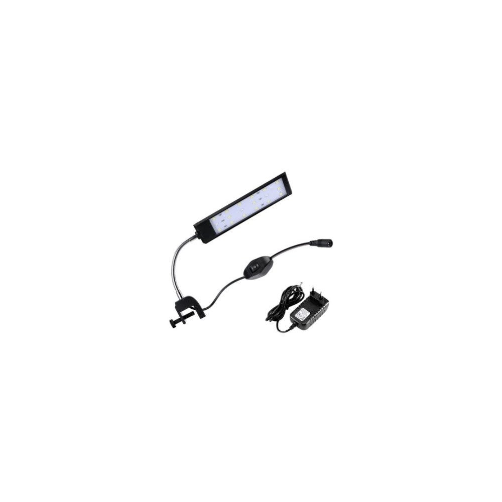 20 cm akvarie lampe - 7W LED, hvid/blå - Effekt: 7W - Input: 230V - 560lm