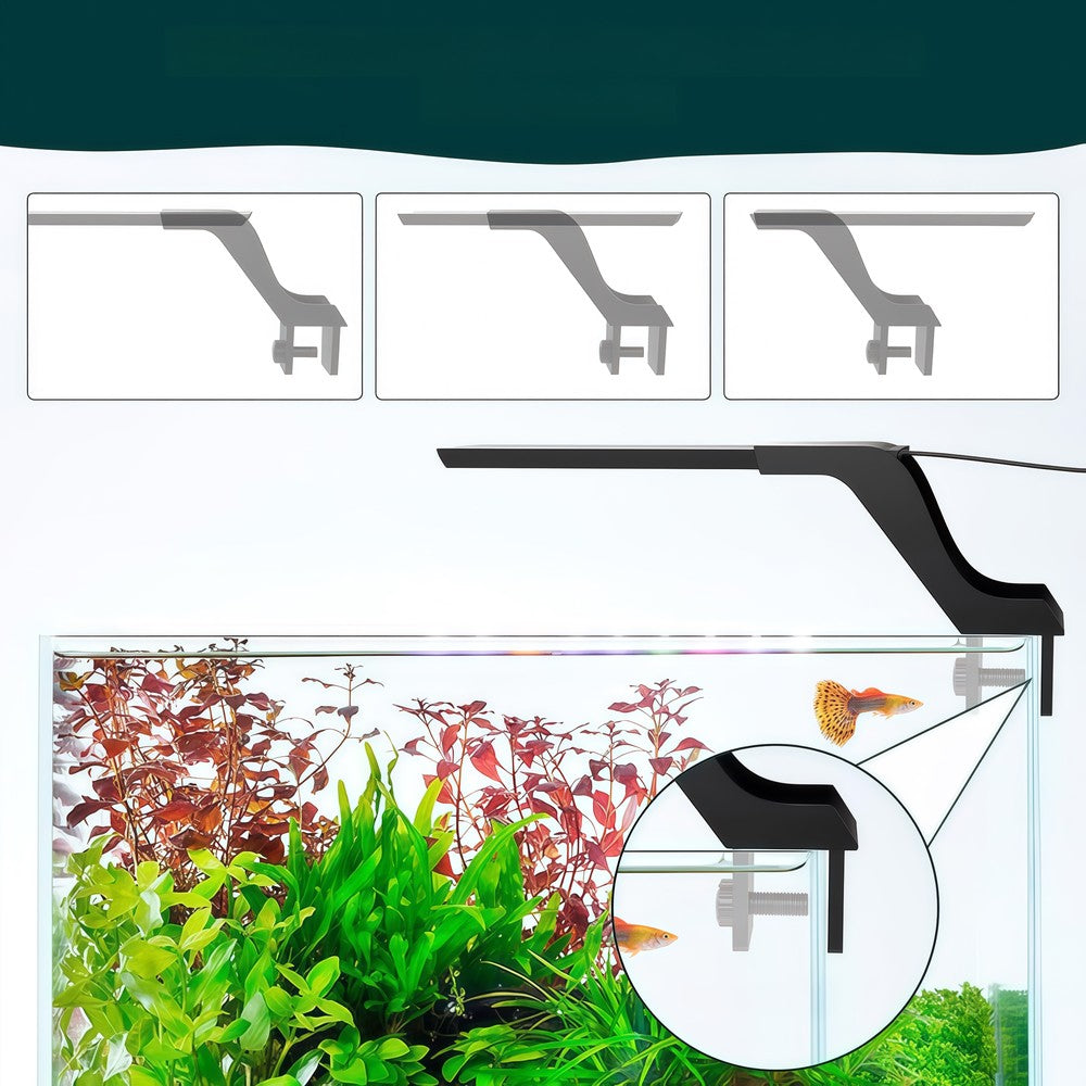 27,5 cm Akvarielampe - 10W LED, Hvid/Blå, Effekt: 10W, Input: 230V, 800lm