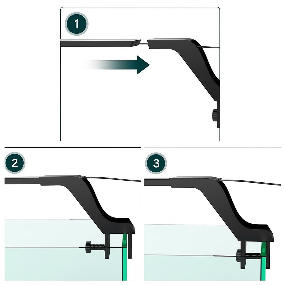 27,5 cm Akvarielampe - 10W LED, Hvid/Blå, Effekt: 10W, Input: 230V, 800lm