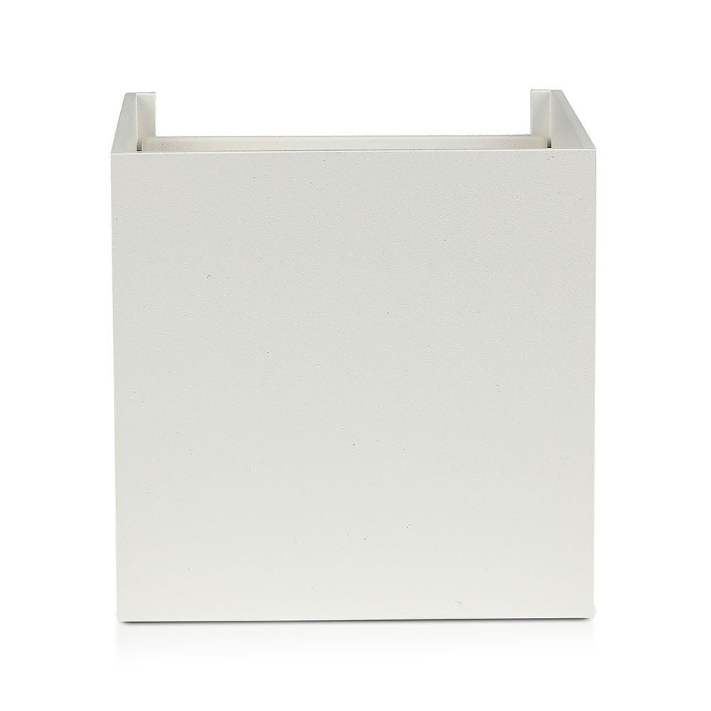 V-Tac 12W LED hvid væglampe - Firkantet, justerbar spredning, IP65 udendørs, 230V, inkl. lyskilde