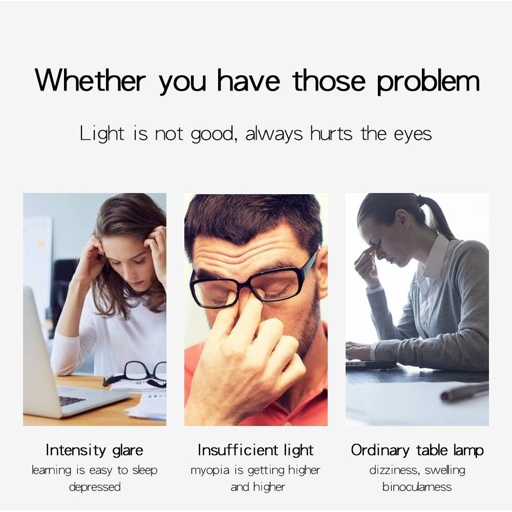 LED lysterapi lampe med timer - 14W, hvid, 12.000 LUX, flicker free