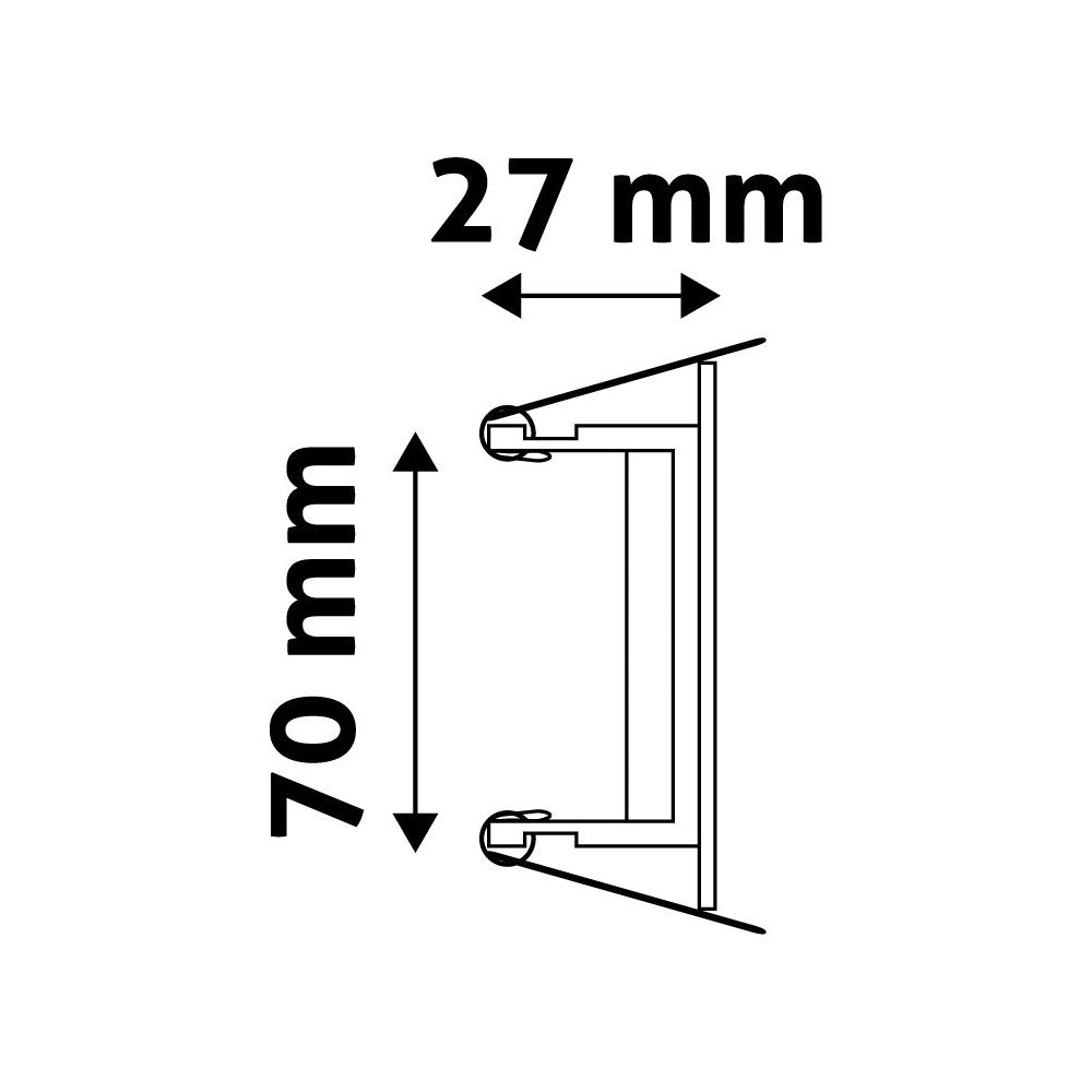 Downlight kit uden lyskilde - Hul: Ø7 cm, Mål: Ø9 cm, sort, vælg MR16 eller GU10 fatning