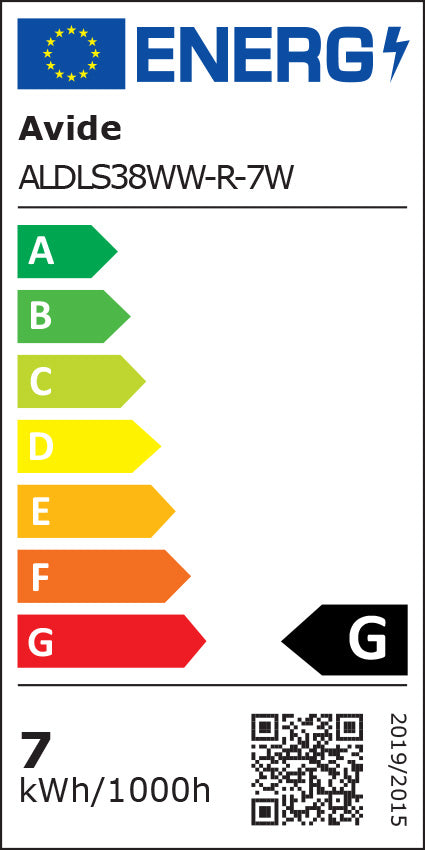 7W LED indbygningsspot - Ø7,5 cm hul, Ø9 cm mål, indbygget driver, 230V, 550lm, RA80