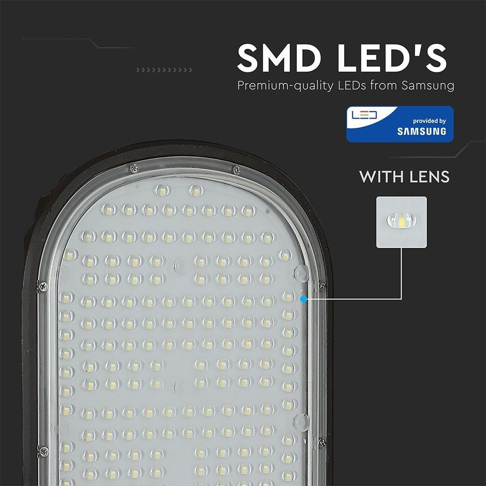 V-Tac 100W LED gadelampe - Samsung LED chip, Ø60mm, IP65, 84lm/w, 8400lm, RA80