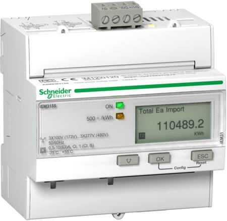 KWH-MÅLER 3P+N 400V 63A TARIF M