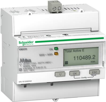 KWH -MÅLER 400V 3P+N CT MBUS MID