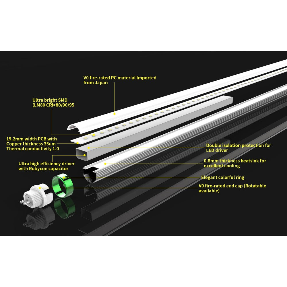 LEDlife T5-145 Ultra - 30W LED rør, 160 LM/W, 144,9 cm, 4800lm, RA80