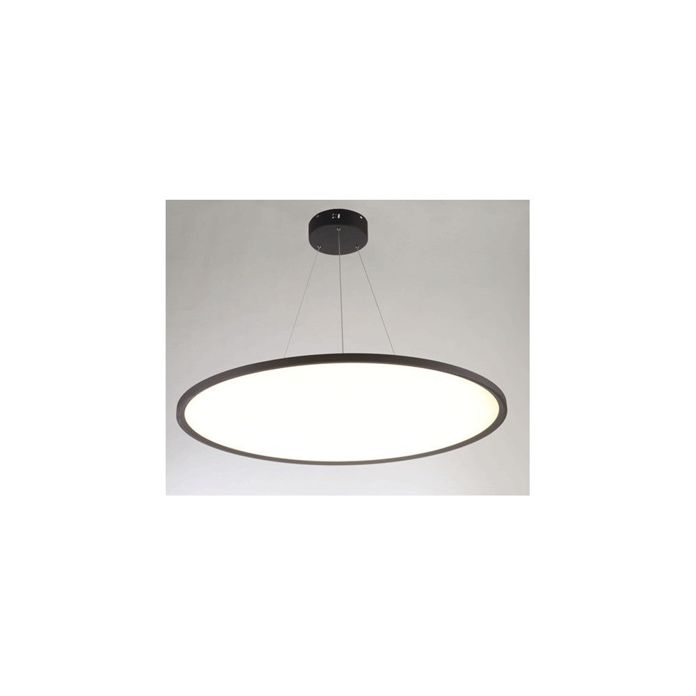 40W LED rundt panel, sort, Ø60 inkl. wireophæng - 4000lm, RA80