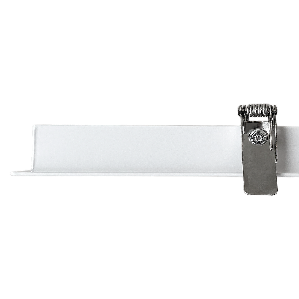Indbygningsramme til 60x60 LED panel til Troldtekt, hvid kant