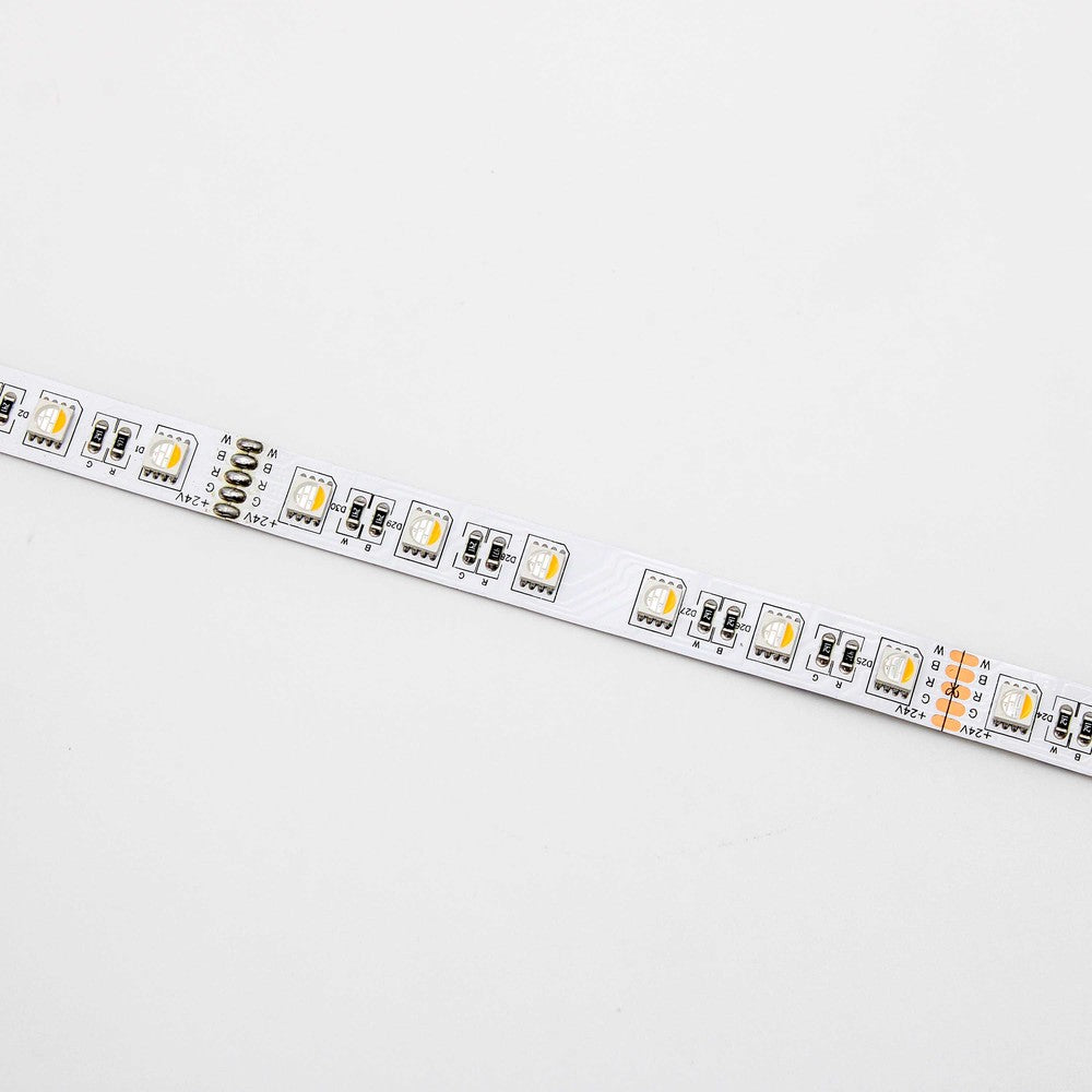 12W/m RGB+WW LED-strips - 5m, IP20, 60 LED pr. meter, 24V