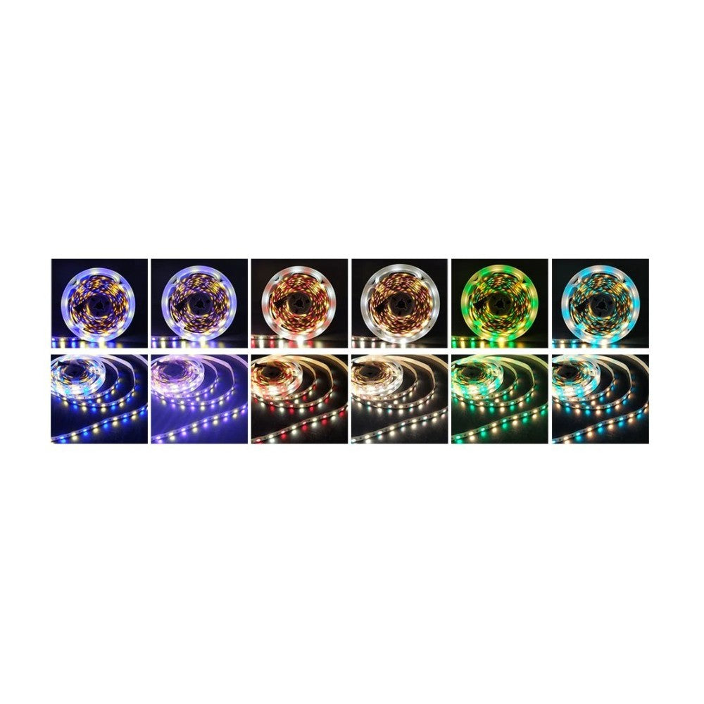 12W/m RGB+WW LED-strips - 5m, IP20, 60 LED pr. meter, 24V