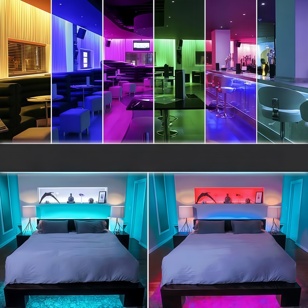 12W/m RGB+WW LED strip - 5 meter, IP65, 60 LED pr. meter, 24V