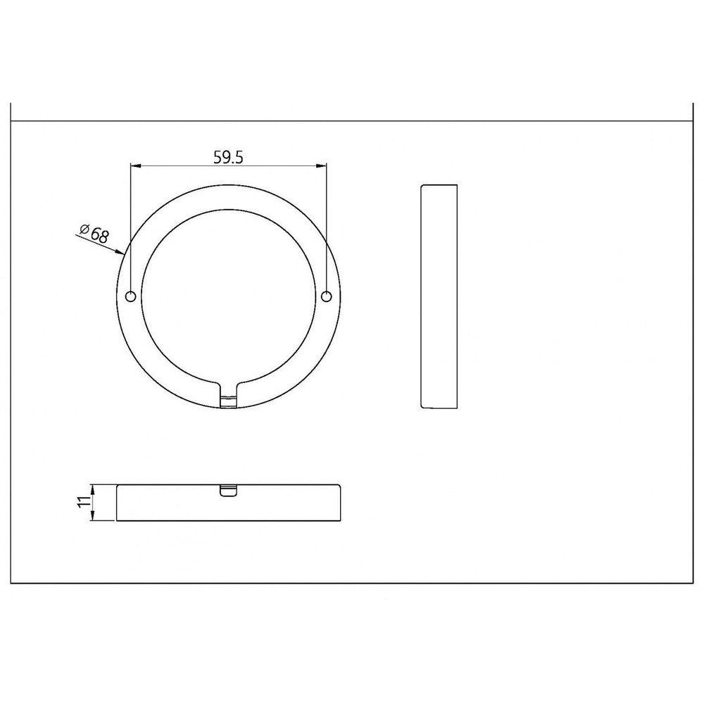 LEDlife Unni68 Mat Hvid Ø6,8 cm LED Påbygningsring
