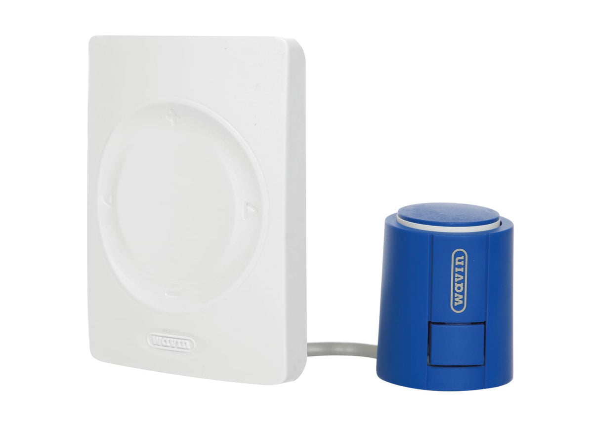 Wavin Sentio rumtermostat & telestat, fortrådet.