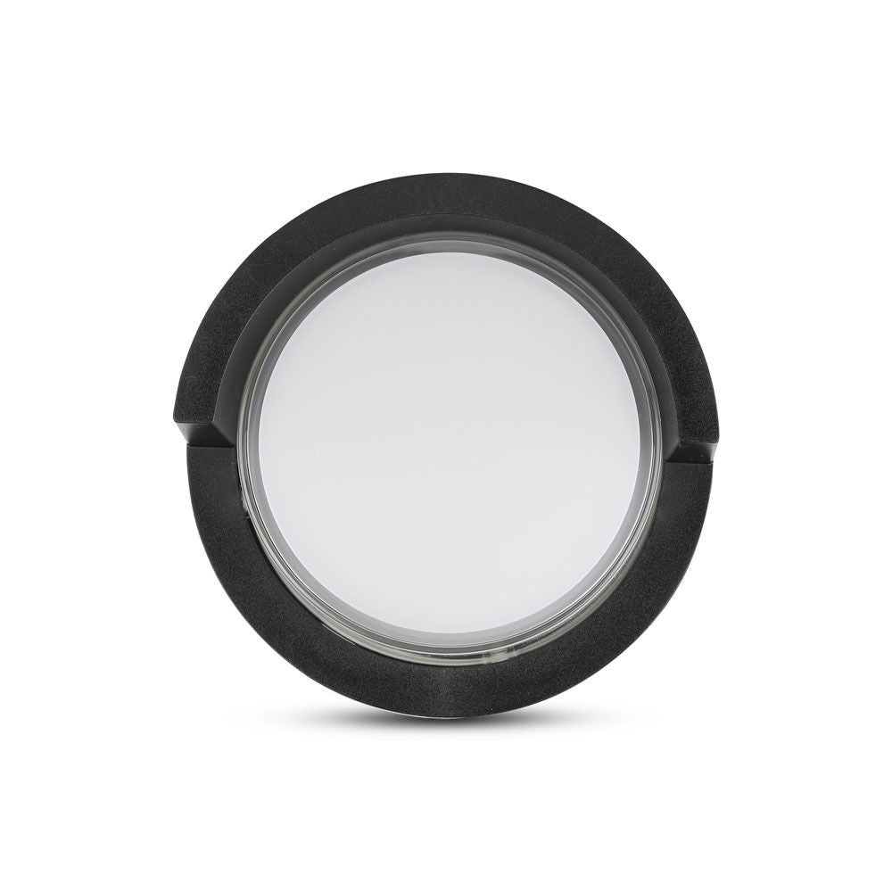 V-Tac 12W LED Udendørs Rund Væglampe - IP65, 230V, inkl. lyskilde