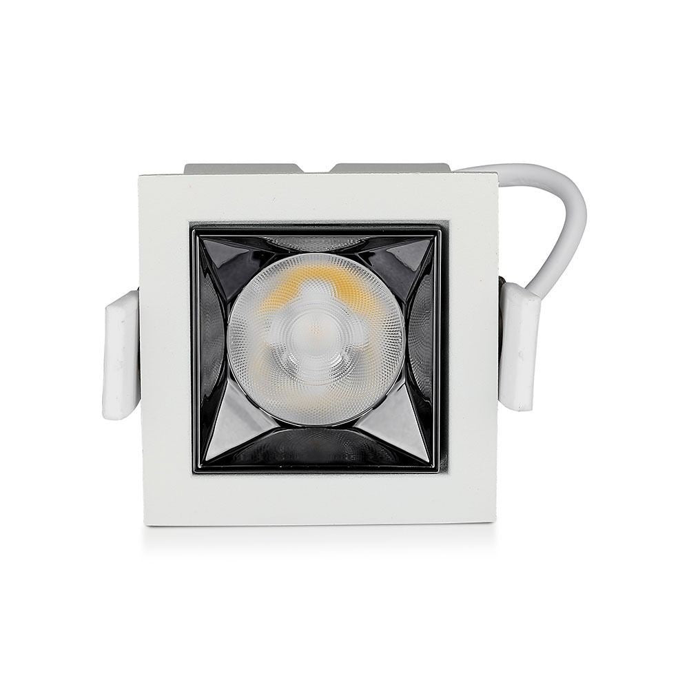 V-Tac 4W LED indbygningsdownlight - Hul: 4,5x4,5 cm, Mål: 5,5x5,5 cm, UGR19, RA90, Samsung LED chip, 230V, 320lm, 5 års producentgaranti