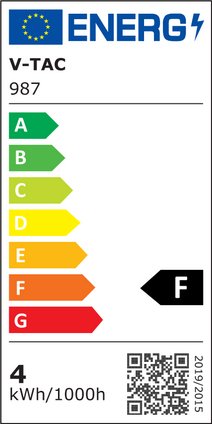 V-Tac 4W LED indbygningsdownlight - Hul: 4,5x4,5 cm, Mål: 5,5x5,5 cm, UGR19, RA90, Samsung LED chip, 230V, 320lm, 5 års producentgaranti