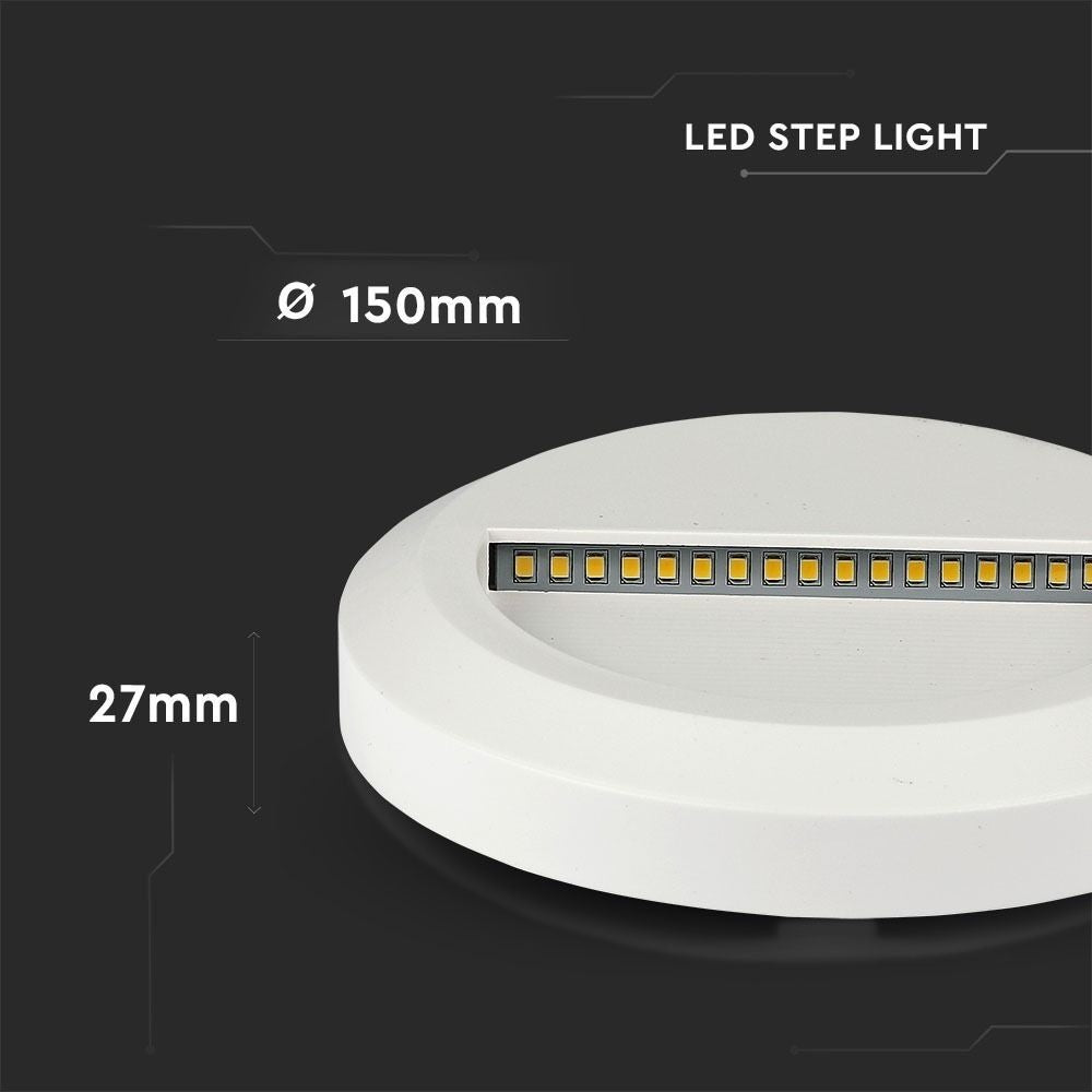 V-Tac 2W LED trappebelysning - IP65 udendørs, 230V