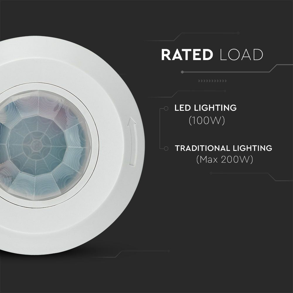 V-Tac loftsensor - LED-venlig, hvid, infrarød, IP20 til indendørs brug
