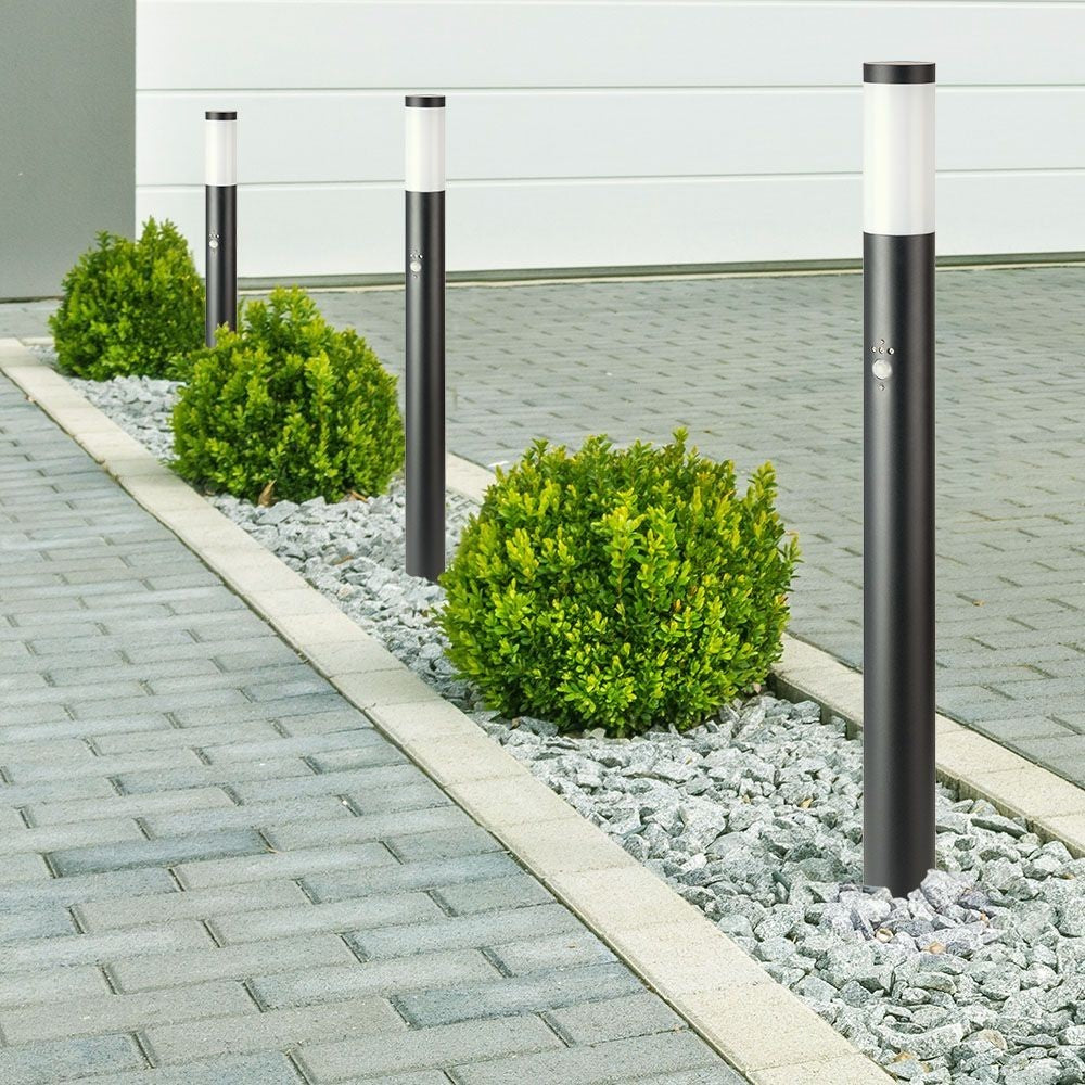 V-Tac udendørs havelampe - 110 cm, IP44, PIR sensor, E27 fatning, uden lyskilde