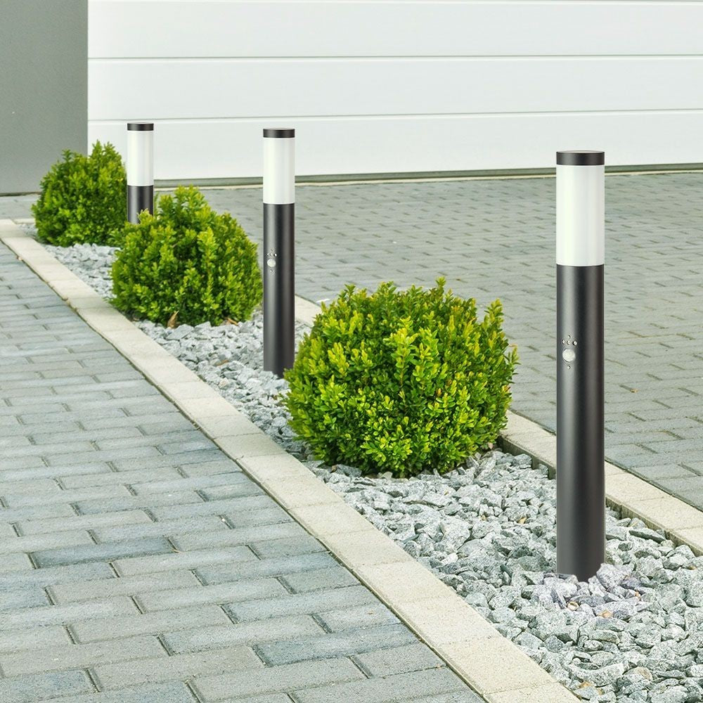 V-Tac udendørs havelampe - 80 cm, IP44, PIR sensor, E27 fatning, uden lyskilde