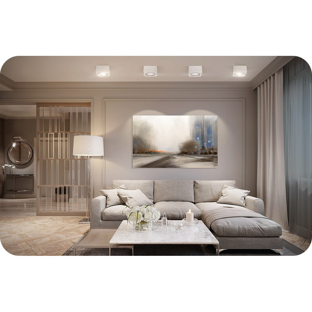 10W Smart Home LED spot - Tuya/Smart Life, kompatibel med Google Home, Alexa og smartphones, GU10 AR111, 230V, 1050lm, RA80