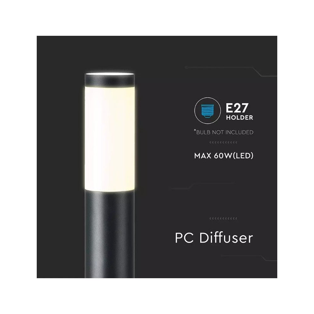 V-Tac Udendørs Havelampe - 80 cm, IP44, E27 fatning, uden lyskilde